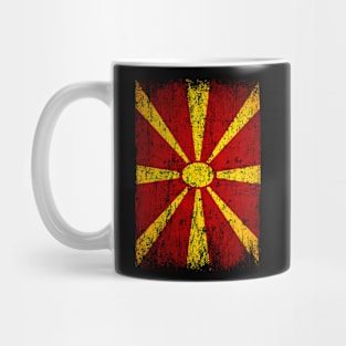 Macedonia Flag Women Men Children Macedonia Retro Vintage Mug